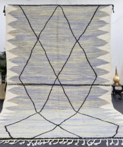 Mauve and Yellow Rug