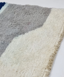 Dark Blue and White Rug