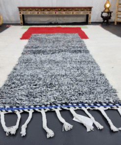White and Red Rug