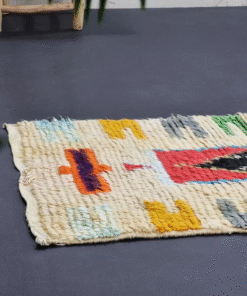 Cream and Red Runner