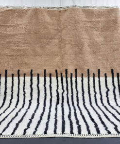 Unique Brown and Black Rug