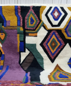 Purple and white Rug