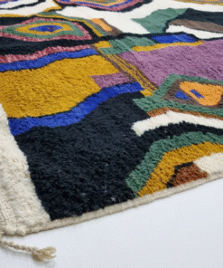 Purple and white Rug