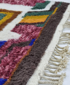 Purple and white Rug