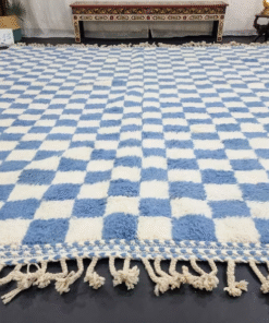 White and Blue Rug