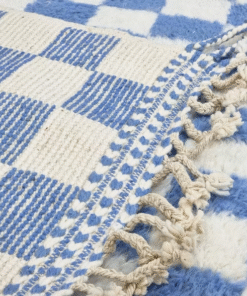 White and Blue Rug