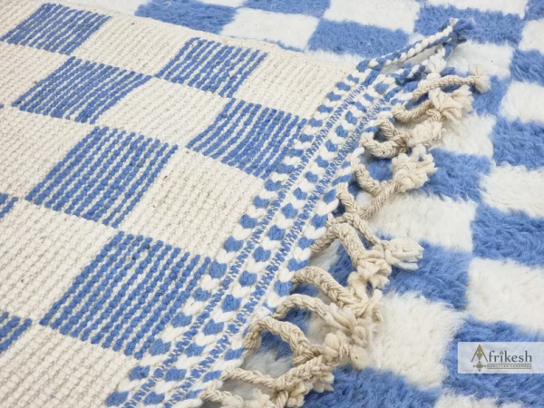 White and Blue Rug