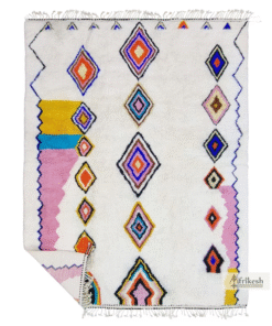 White and Light Pink Rug