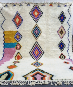 White and Light Pink Rug