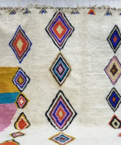 White and Light Pink Rug