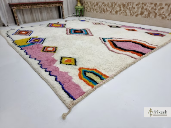 Large White and Pink Rug