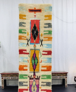 Cream and Red Runner