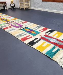 Cream and Red Runner