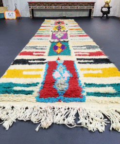 Cream and Red Runner