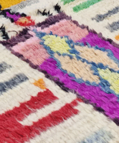 Cream and Red Runner