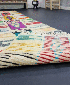 Cream and Red Runner