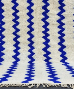 White and Blue Rug
