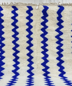 White and Blue Rug