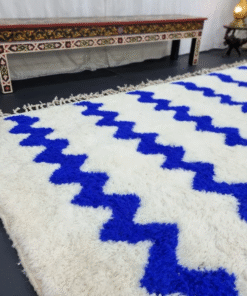 White and Blue Rug