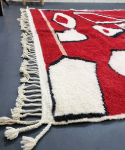 Red and White Rug