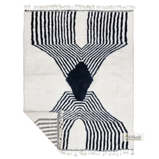 White and Black Rug