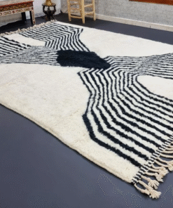 White and Black Rug