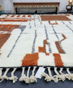 Brown and White Rug