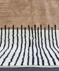 Unique Brown and Black Rug