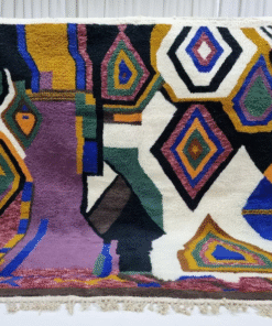 Purple and white Rug