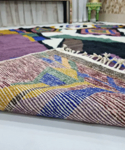 Purple and white Rug