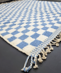 White and Blue Rug