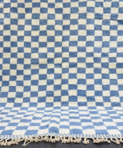 White and Blue Rug