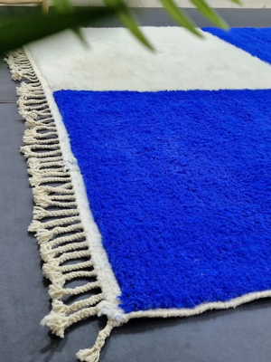 Blue and White Rug