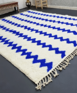 White and Blue Rug