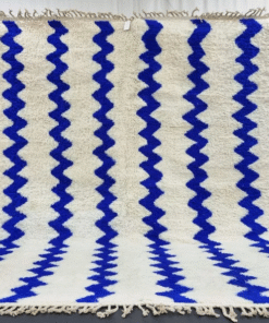 White and Blue Rug