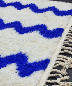 White and Blue Rug