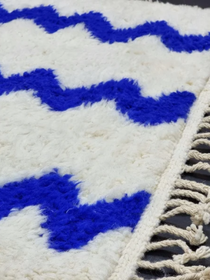 White and Blue Rug