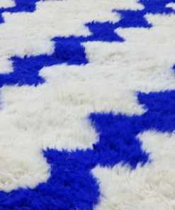 White and Blue Rug