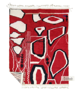 Red and White Rug