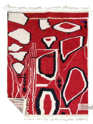 Red and White Rug