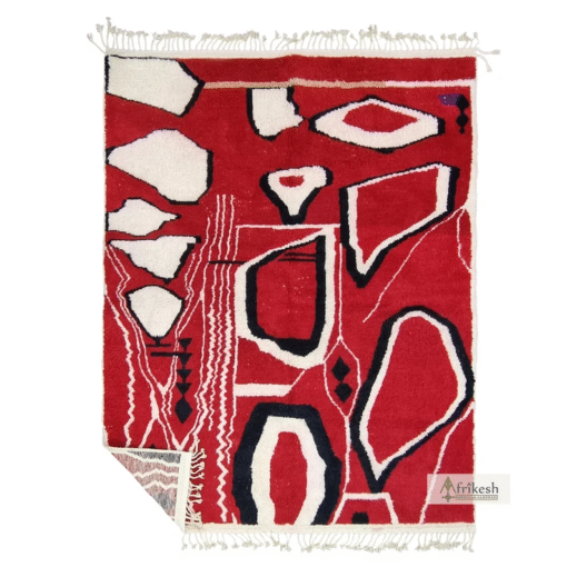 Red and White Rug