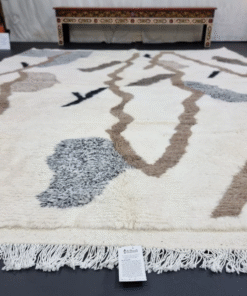 Cream and Brown Rug