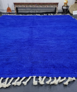 SOLID BLUE CARPET
