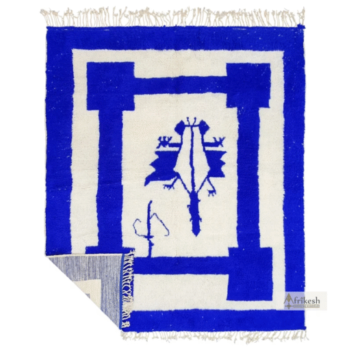 Blue and White Rug