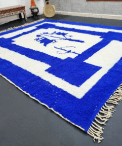 Blue and White Rug