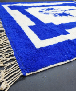 Blue and White Rug