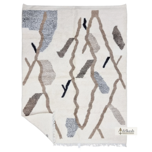 Cream and Brown Rug