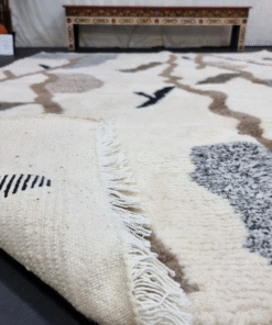 Cream and Brown Rug