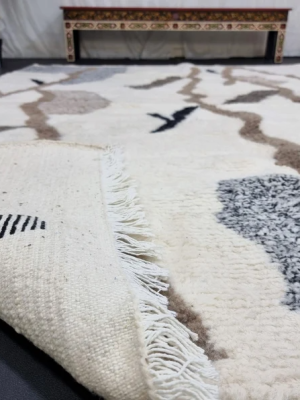 Cream and Brown Rug