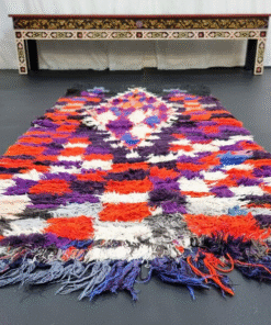 Black And Red Vintage Rug